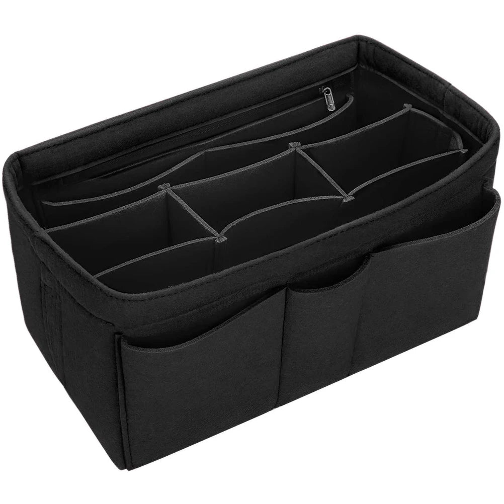 Felt Handbag Organizer – Multi-Pocket Insert for Cosmetics, Travel & Everyday Use