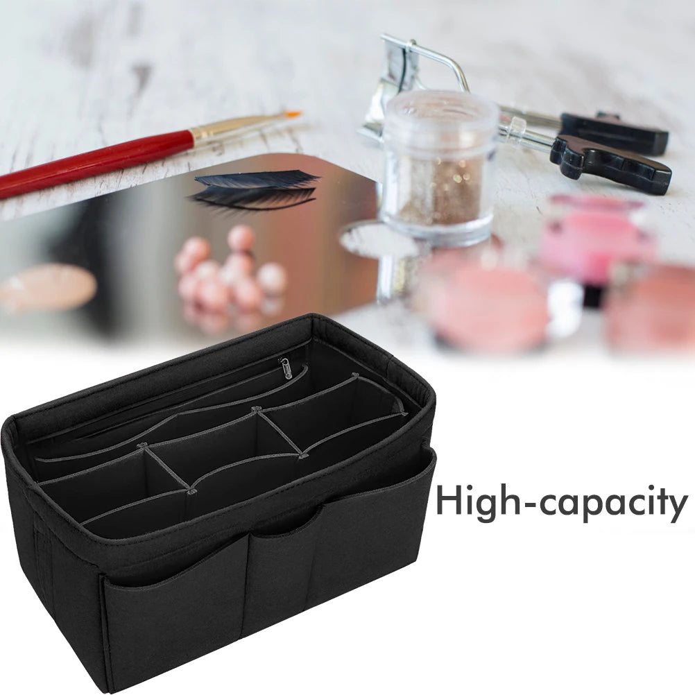 Felt Handbag Organizer – Multi-Pocket Insert for Cosmetics, Travel & Everyday Use
