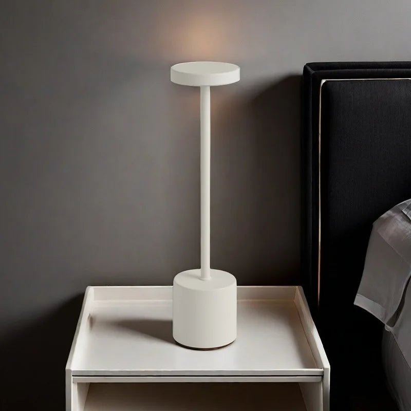Retro Cordless LED Table Lamp – 3-Color Dimming, Atmosphere Light for Bar & Restaurant