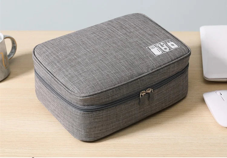 Cable Storage Bag – Portable USB & Charger Organizer for Travel