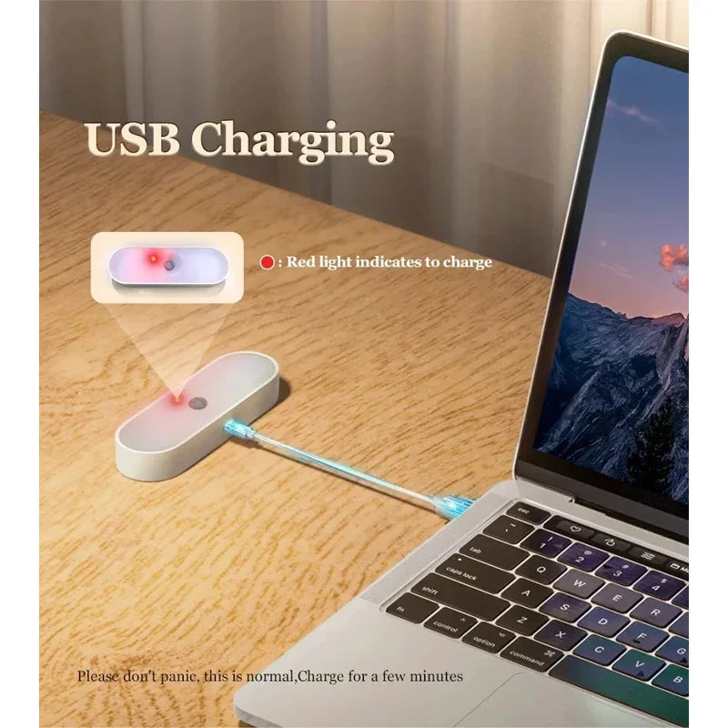Wireless LED Motion Sensor Lamp – USB-C Rechargeable, Warm & Cool White