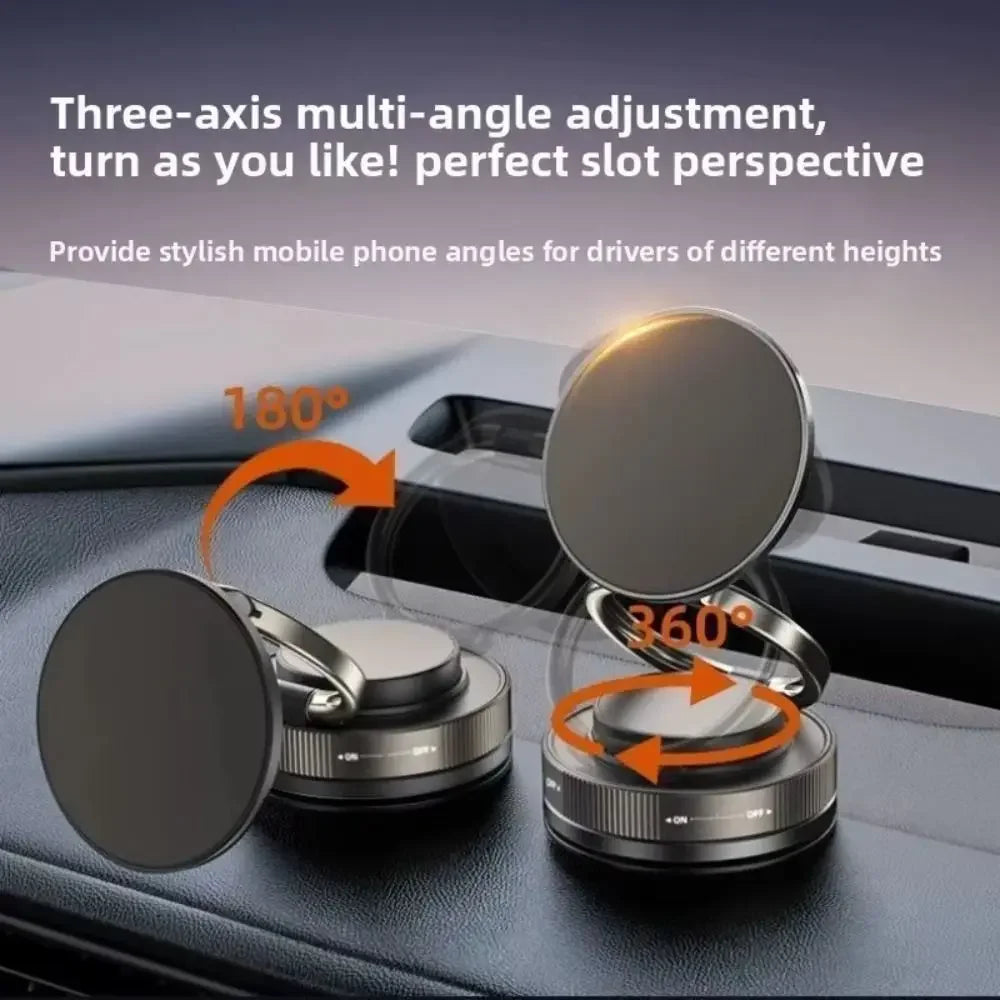 Magnetic Car Phone Holder – 360° Rotatable & Foldable Mount, Universal Compatibility