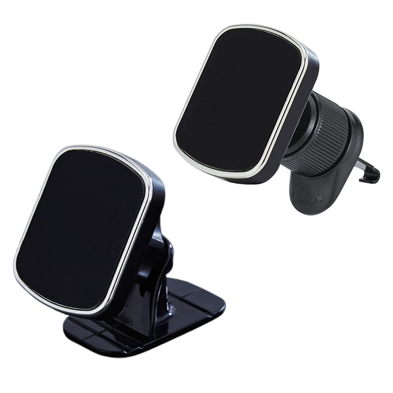 Magnetic Car Phone Mount – Anti-Slip Plate, One-Hand Operation, Universal Vehicle Fit