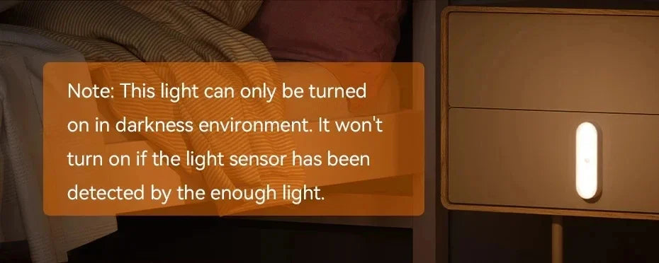 Wireless LED Motion Sensor Lamp – USB-C Rechargeable, Warm & Cool White