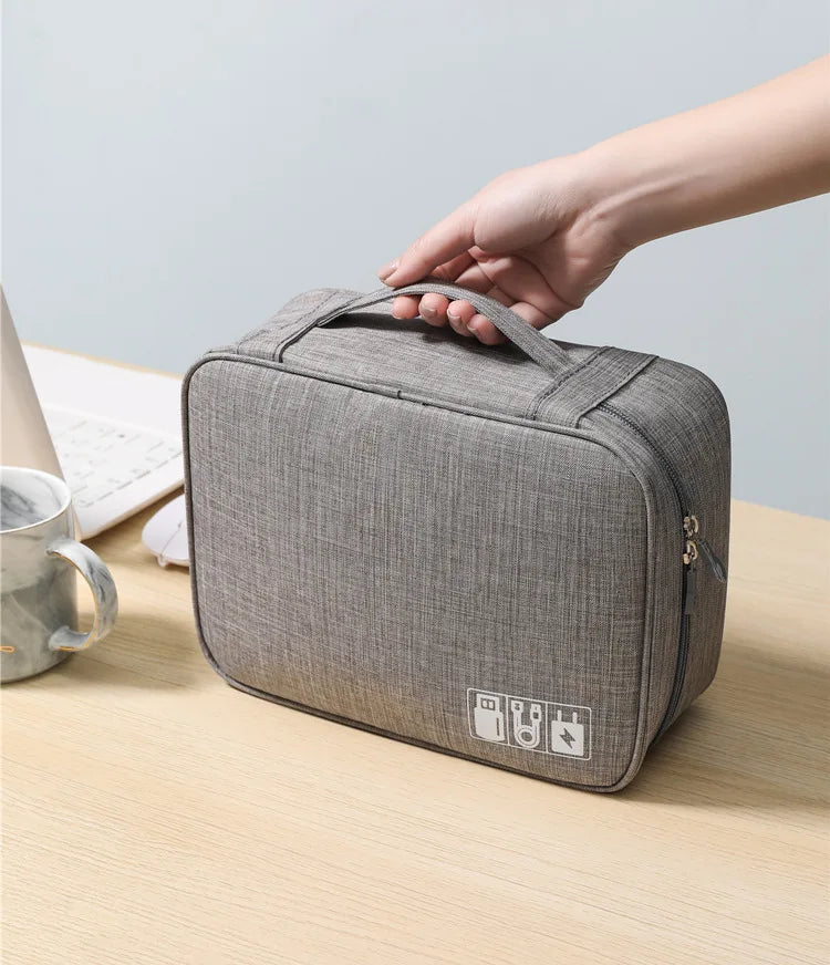 Cable Storage Bag – Portable USB & Charger Organizer for Travel