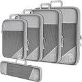 Mesh Compression Packing Cube Set – Expandable Travel Luggage Organizers for Trips