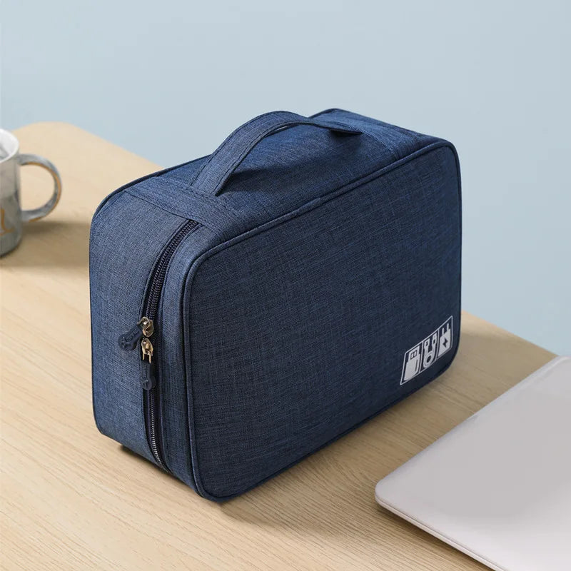 Cable Storage Bag – Portable USB & Charger Organizer for Travel