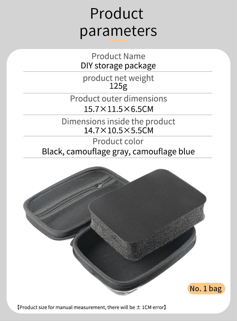 DIY Sponge Electronics Organizer Case – Customizable Foam Travel Carry Bag