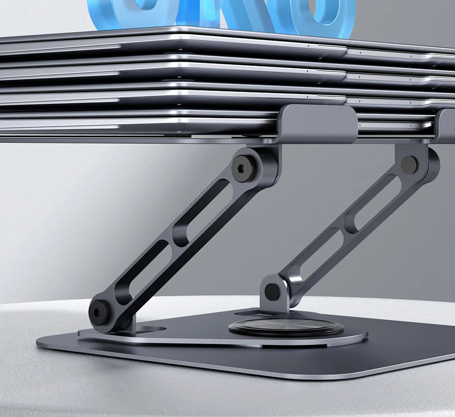 Adjustable Laptop Stand – 360° Rotating, Ergonomic, Fits Up to 18 Inches