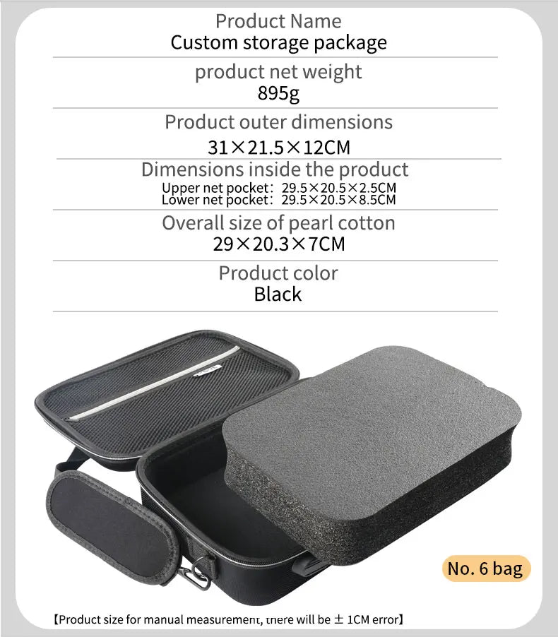 DIY Sponge Electronics Organizer Case – Customizable Foam Travel Carry Bag
