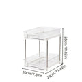 2-Tier Under-Sink Organizer – Sliding Acrylic Cabinet Basket for Kitchen & Bathroom
