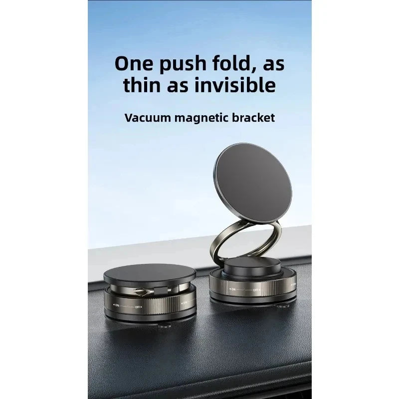 Magnetic Car Phone Holder – 16 Magnets, Windshield & Dashboard Suction Mount, 360°