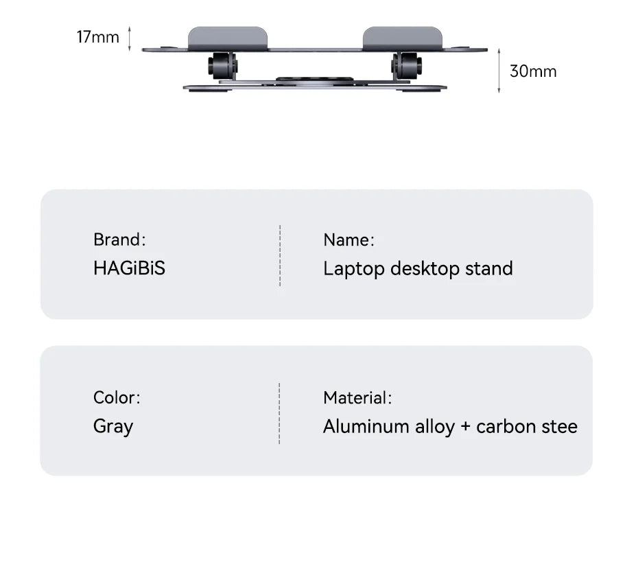 Adjustable Laptop Stand – 360° Rotating, Ergonomic, Fits Up to 18 Inches