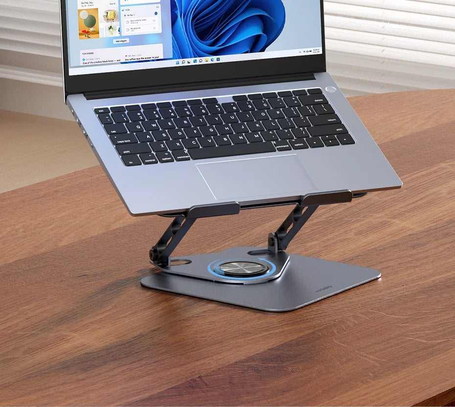 Adjustable Laptop Stand – 360° Rotating, Ergonomic, Fits Up to 18 Inches