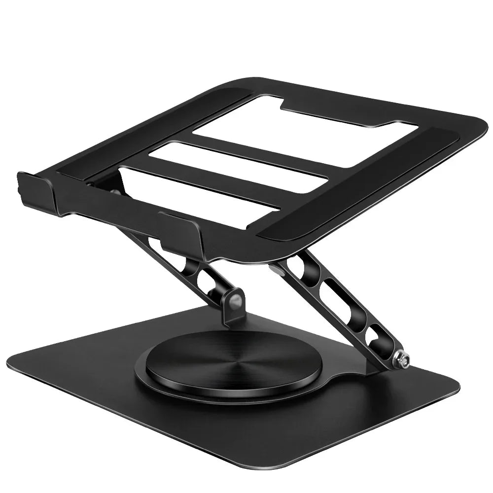 Foldable Laptop Stand – 360° Rotating Base, Adjustable & Ergonomic