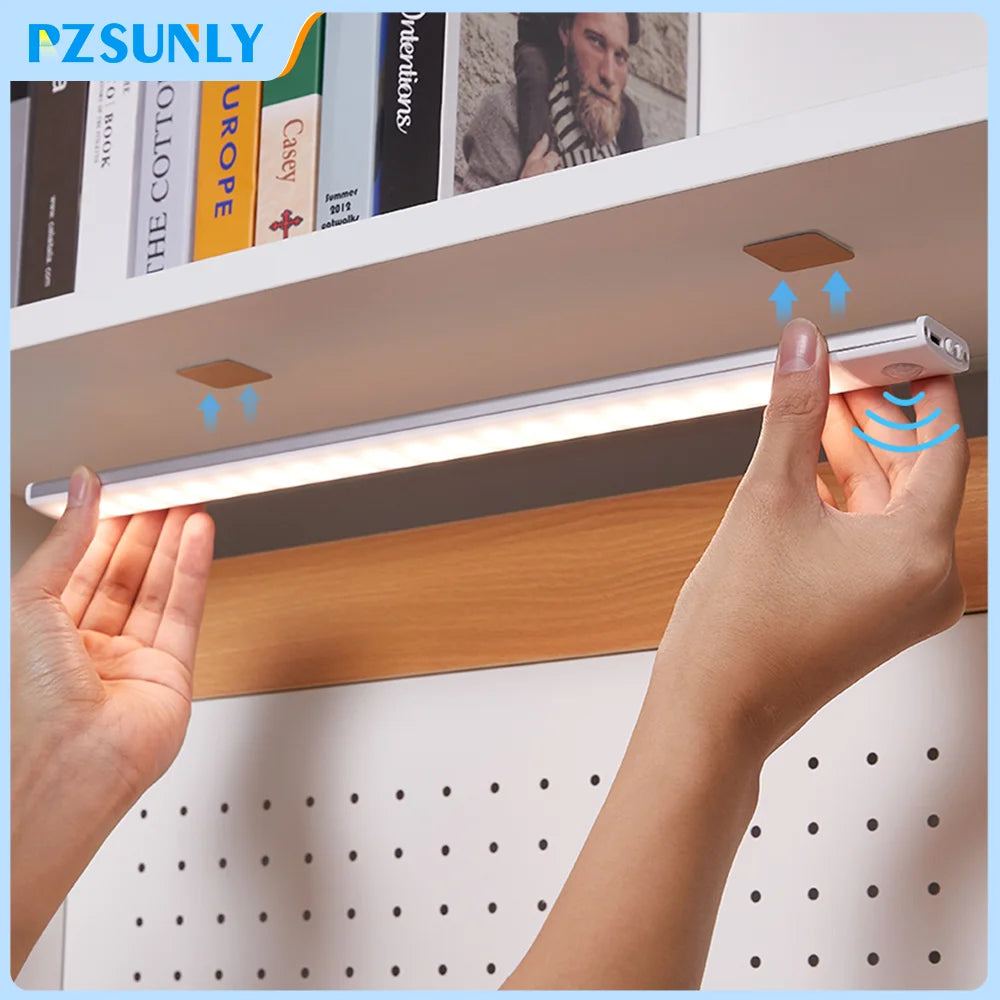 Wireless LED Cabinet Light – Motion Sensor, USB Rechargeable, 3-Color