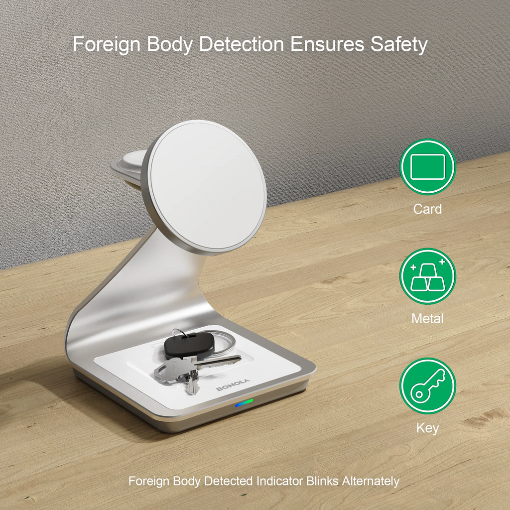 AICO Magnetic 3 in 1 Wireless Charger for iPhone 17/16/15/13/14/12 30W Wireless Charging Station for Apple Watch/AirPods Pro