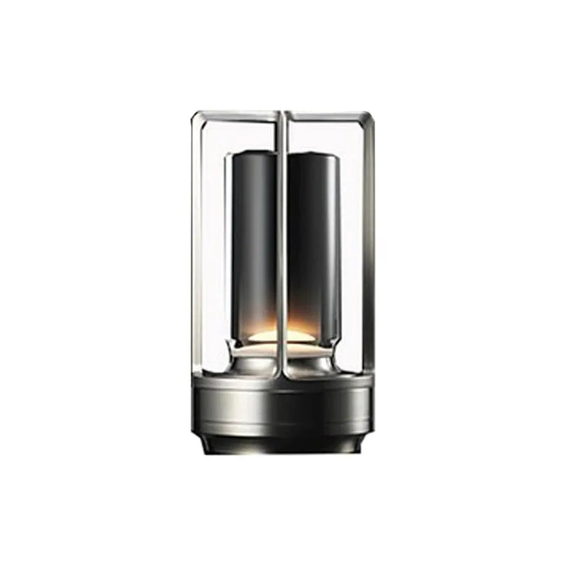 Retro Cordless LED Table Lamp – Touch Dimming, USB Rechargeable, Bar & Bedroom Decor