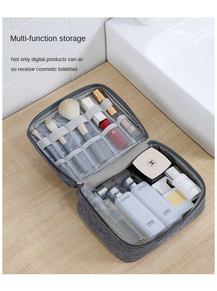 Waterproof Oxford Cable Storage Bag – Portable USB & Charger Travel Organizer