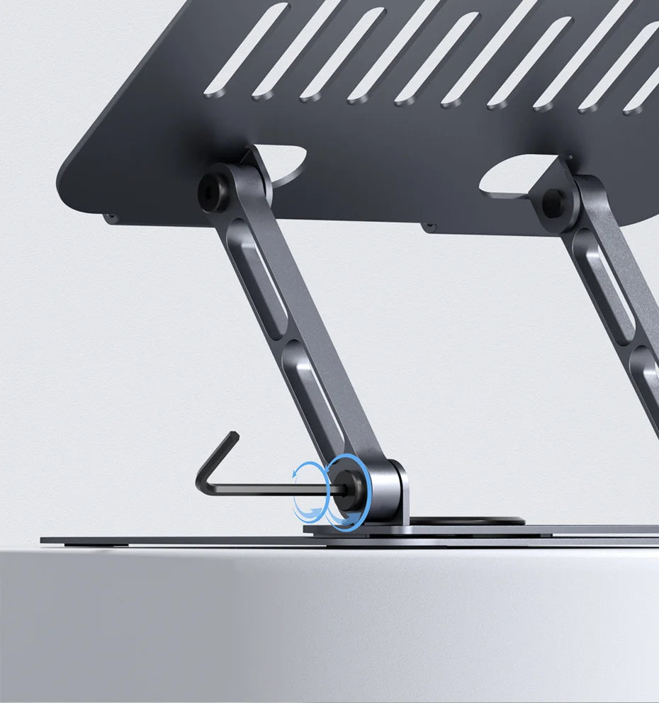 Adjustable Laptop Stand – 360° Rotating, Ergonomic, Fits Up to 18 Inches