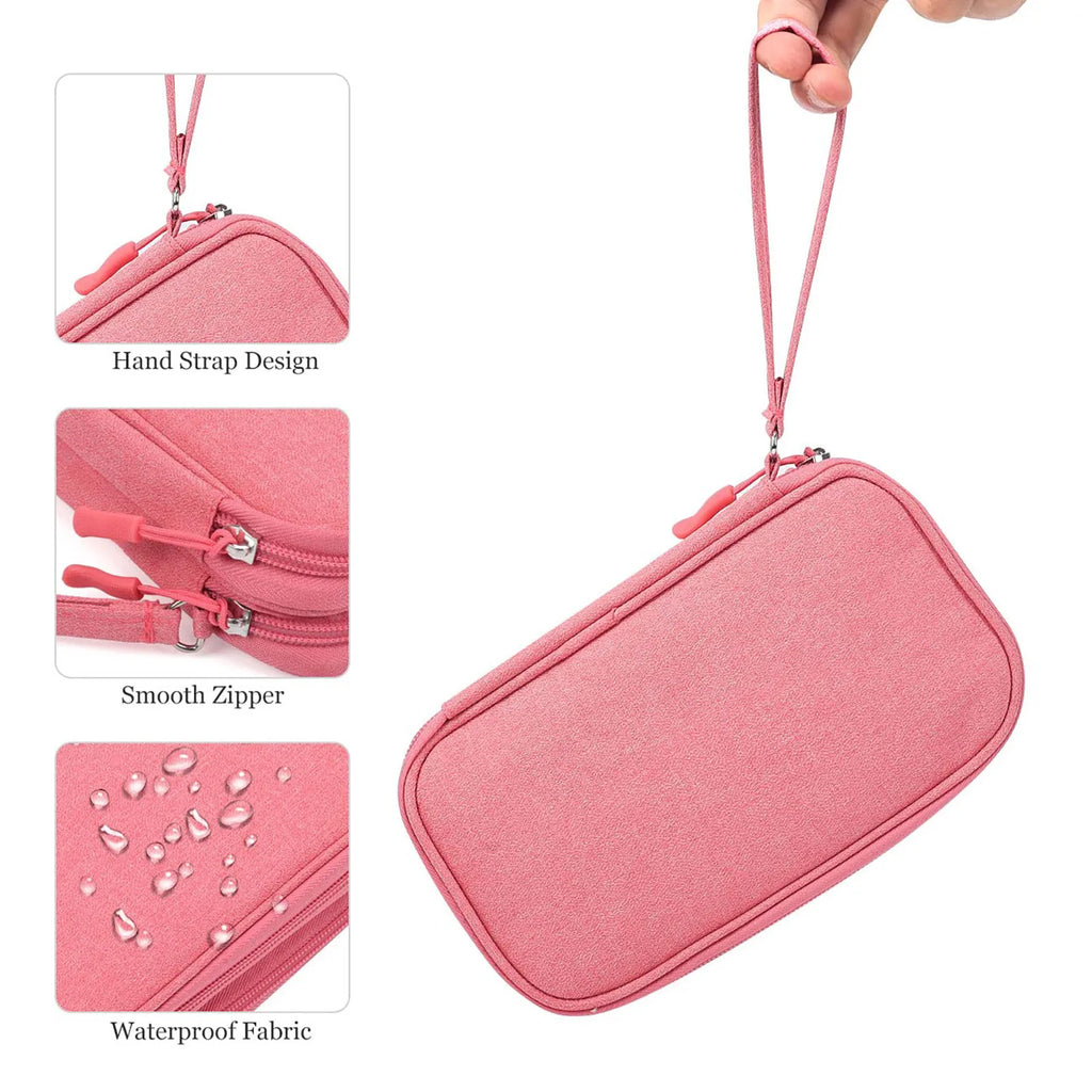 Waterproof Electronics Organizer Pouch – Small Travel Case for Cables & Gadgets