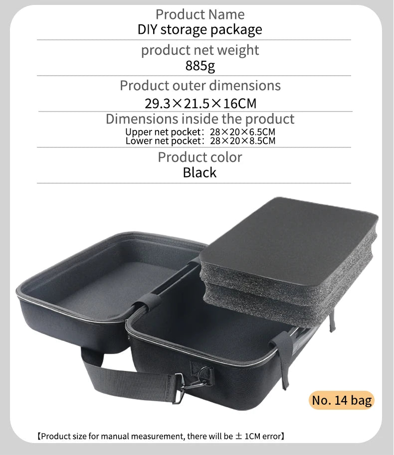 DIY Sponge Electronics Organizer Case – Customizable Foam Travel Carry Bag