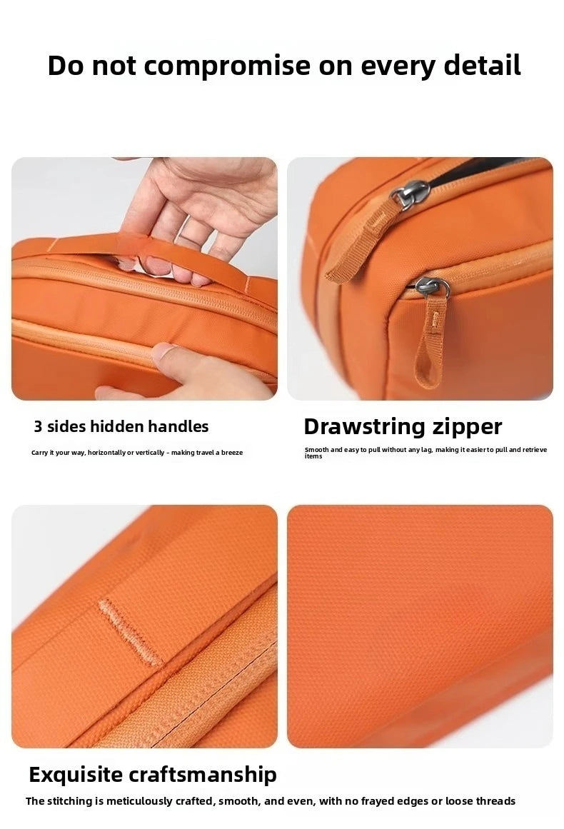 2-in-1 Tech Organizer Pouch – Detachable Double-Layer Cable & Electronics Storage Bag