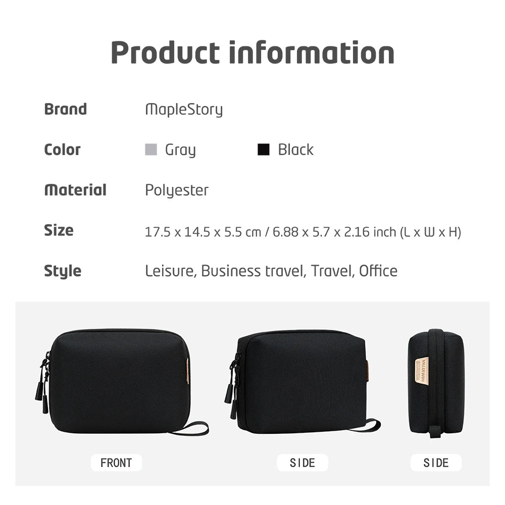 Travel Electronics Organizer Bag – Portable Cable, Charger & Power Bank Storage
