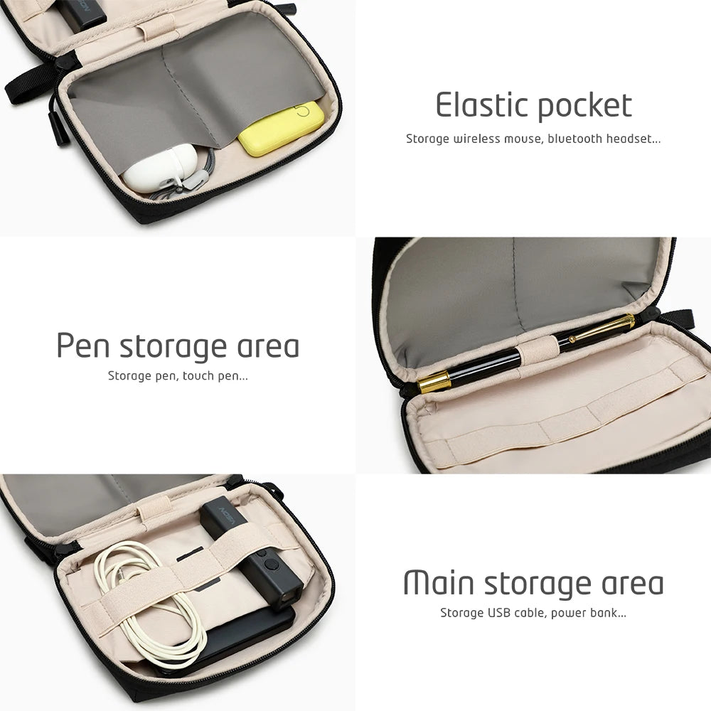 Travel Electronics Organizer Bag – Portable Cable, Charger & Power Bank Storage