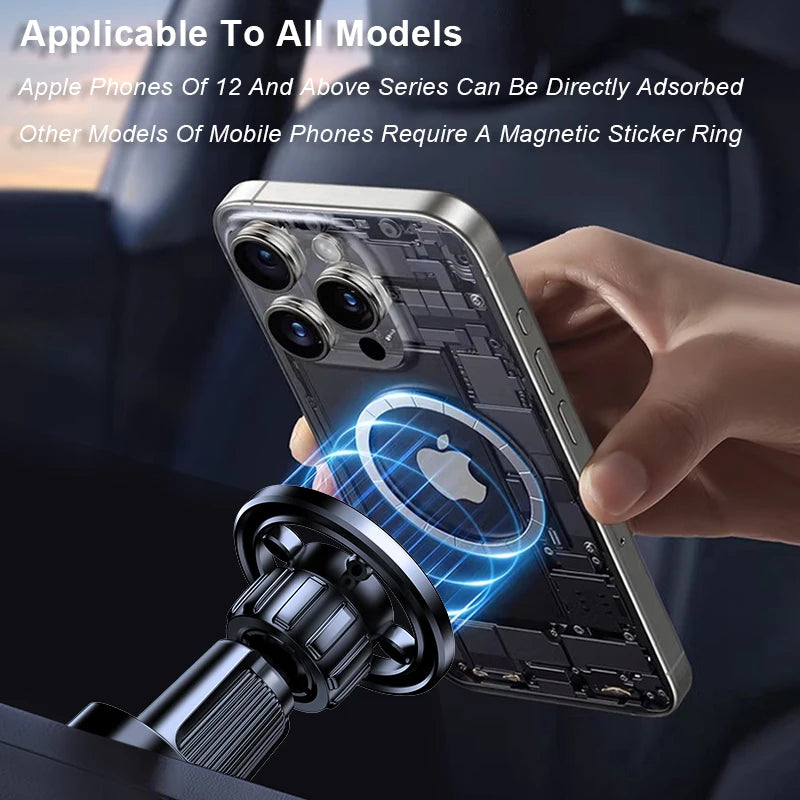 Upgraded Magnetic Car Phone Holder – 17 N52 Magnets, Air Vent Mount, 360° Universal
