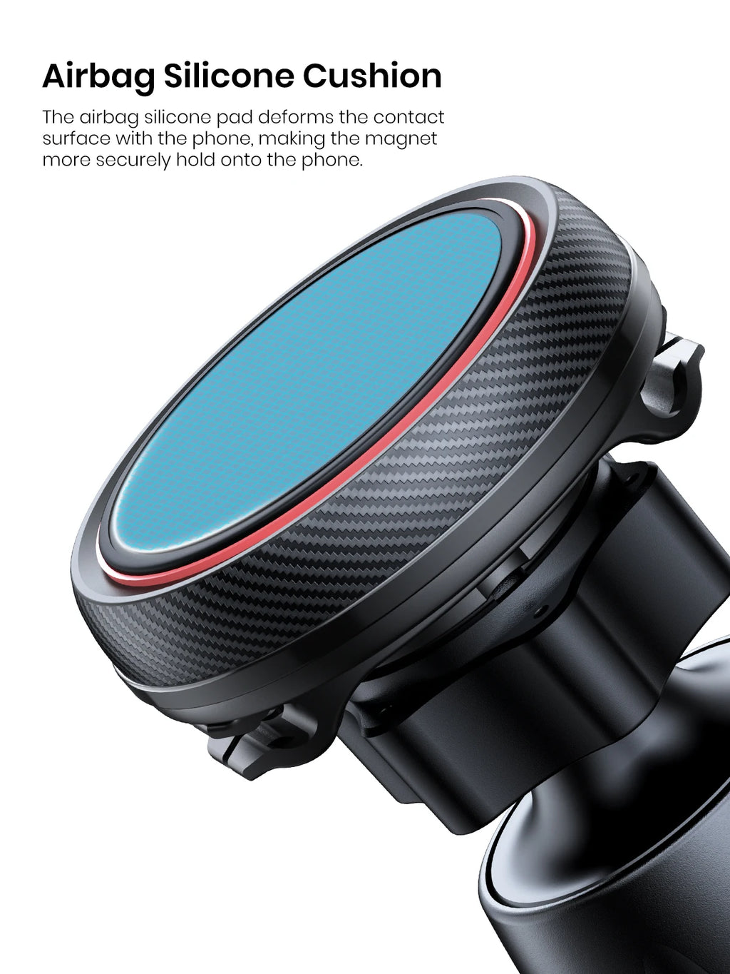 TOPK Magnetic Car Phone Holder – 6 N52 Magnets, Air Vent Mount, 360° Universal