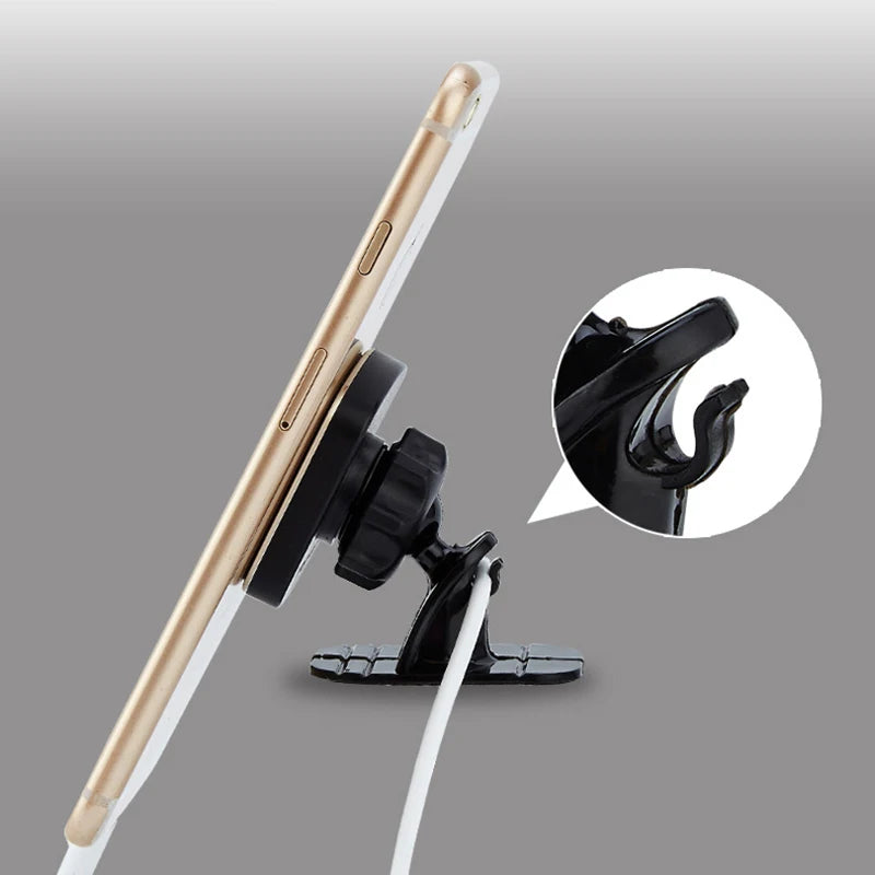 Magnetic Car Phone Mount – Anti-Slip Plate, One-Hand Operation, Universal Vehicle Fit