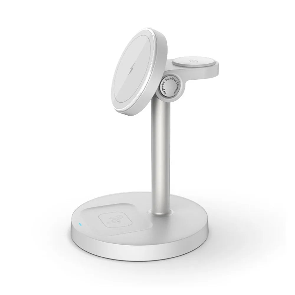 3-in-1 Magnetic Wireless Charging Station – iPhone, Apple Watch & AirPods, 15W Fast Charge