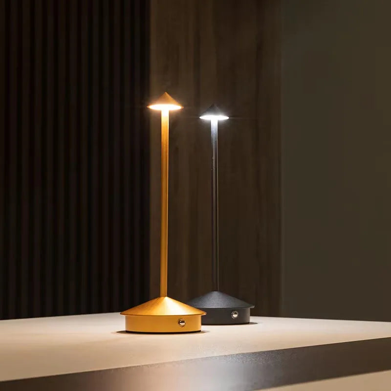 Cordless LED Table Lamp – Rechargeable, Touch Dimmable, Waterproof, Indoor & Outdoor