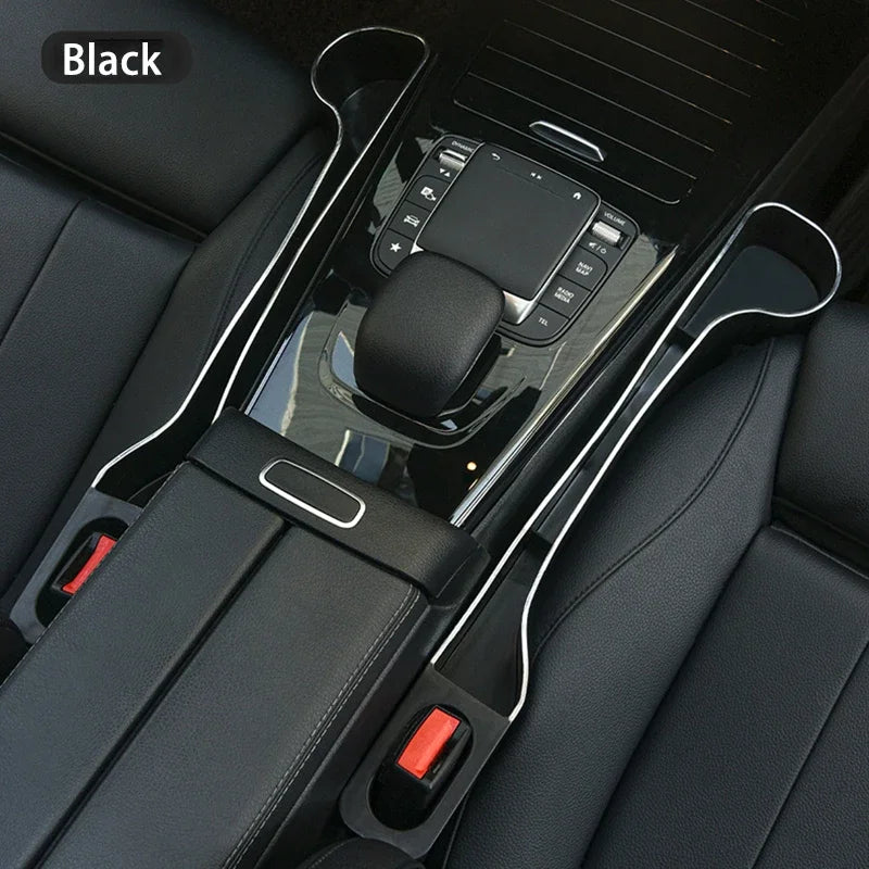 Car Seat Gap Filler Organizer 2-Pack – with Cup Holder & Phone Holder, Universal Fit