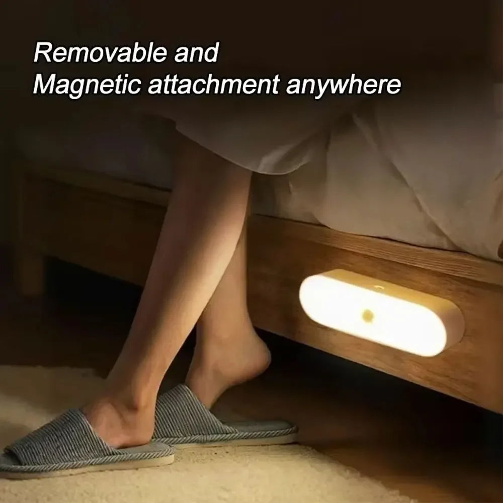 Wireless LED Motion Sensor Lamp – USB-C Rechargeable, Warm & Cool White