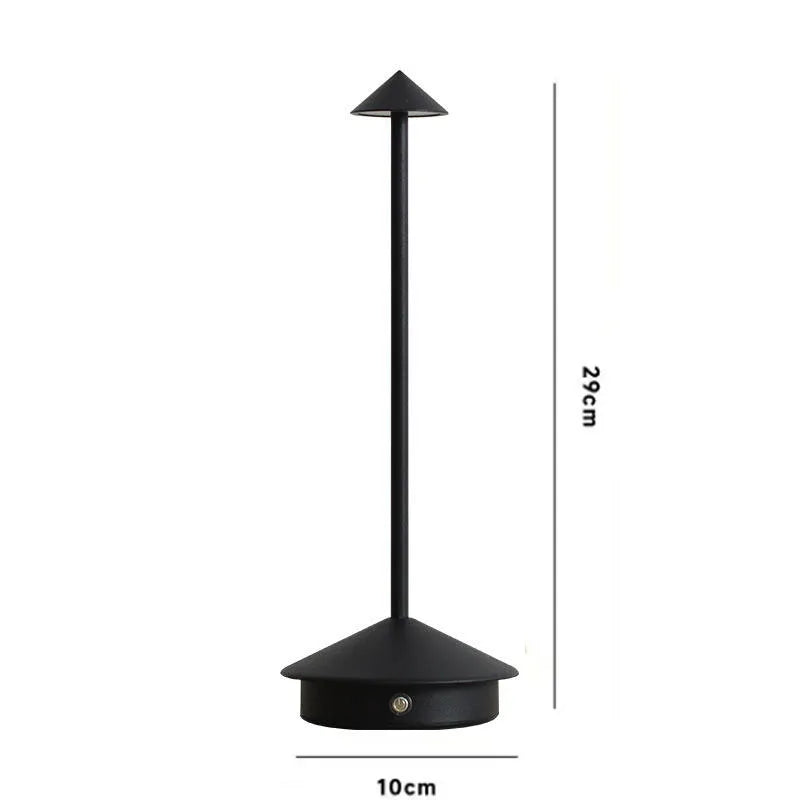 Cordless LED Table Lamp – Rechargeable, Touch Dimmable, Waterproof, Indoor & Outdoor