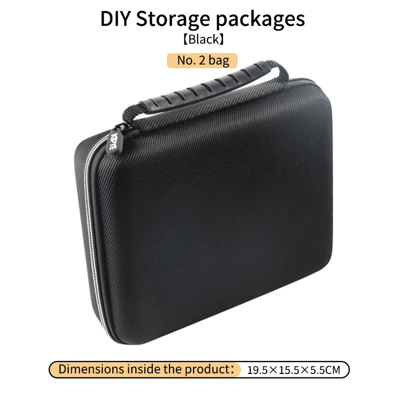 DIY Sponge Electronics Organizer Case – Customizable Foam Travel Carry Bag