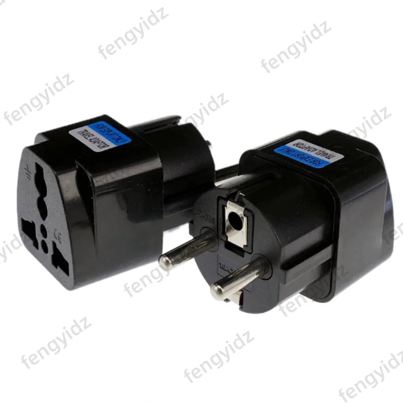Universal EU Plug Adapter – AU/UK/US to EU/Euro/KR Travel Power Converter