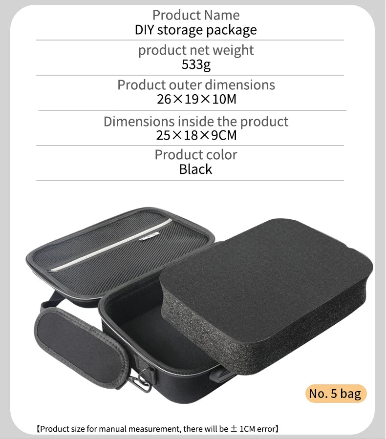 DIY Sponge Electronics Organizer Case – Customizable Foam Travel Carry Bag
