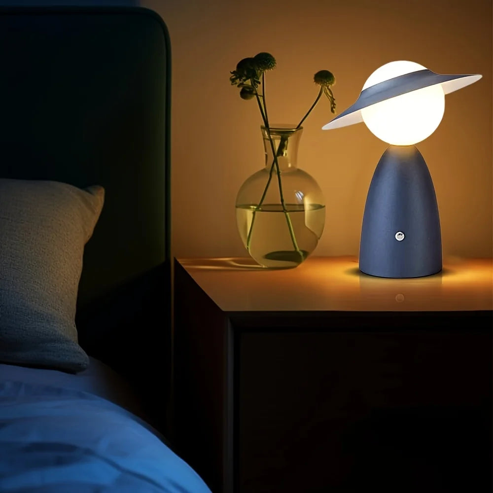 Cordless LED Desk Lamp – Stepless Dimming, Touch Control, USB Rechargeable, Portable
