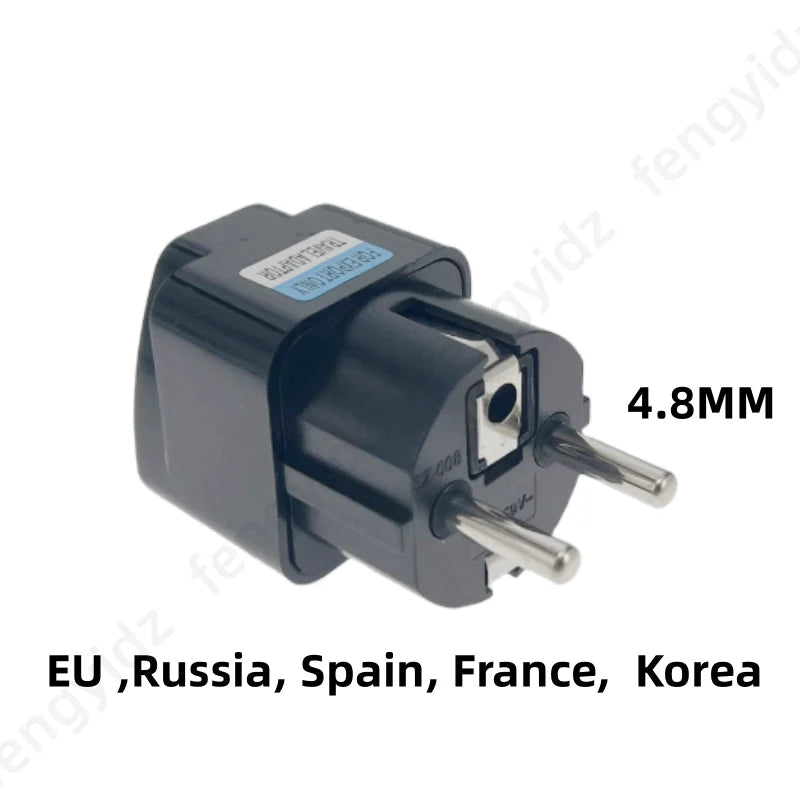 Universal EU Plug Adapter – AU/UK/US to EU/Euro/KR Travel Power Converter