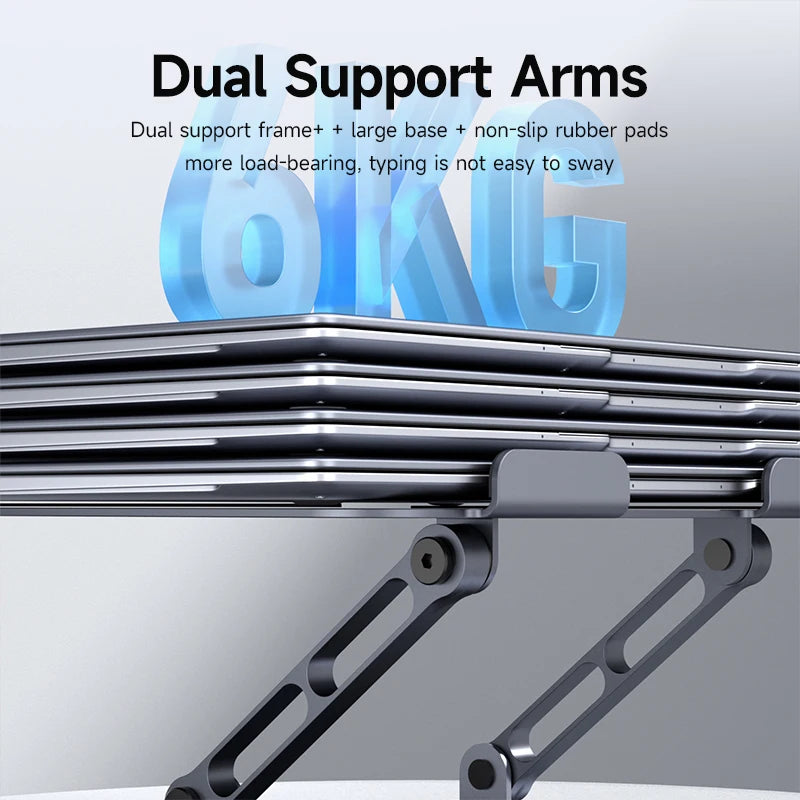 Adjustable Laptop Stand – 360° Rotating, Ergonomic, Fits Up to 18 Inches